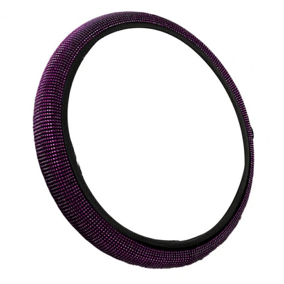 Steering Wheel Cover In Purple - Picture 1 of 7